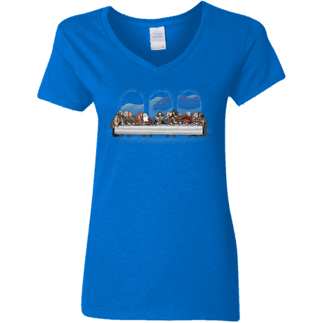 T-Shirts Royal / S Dwarf Dinner Women's V-Neck T-Shirt