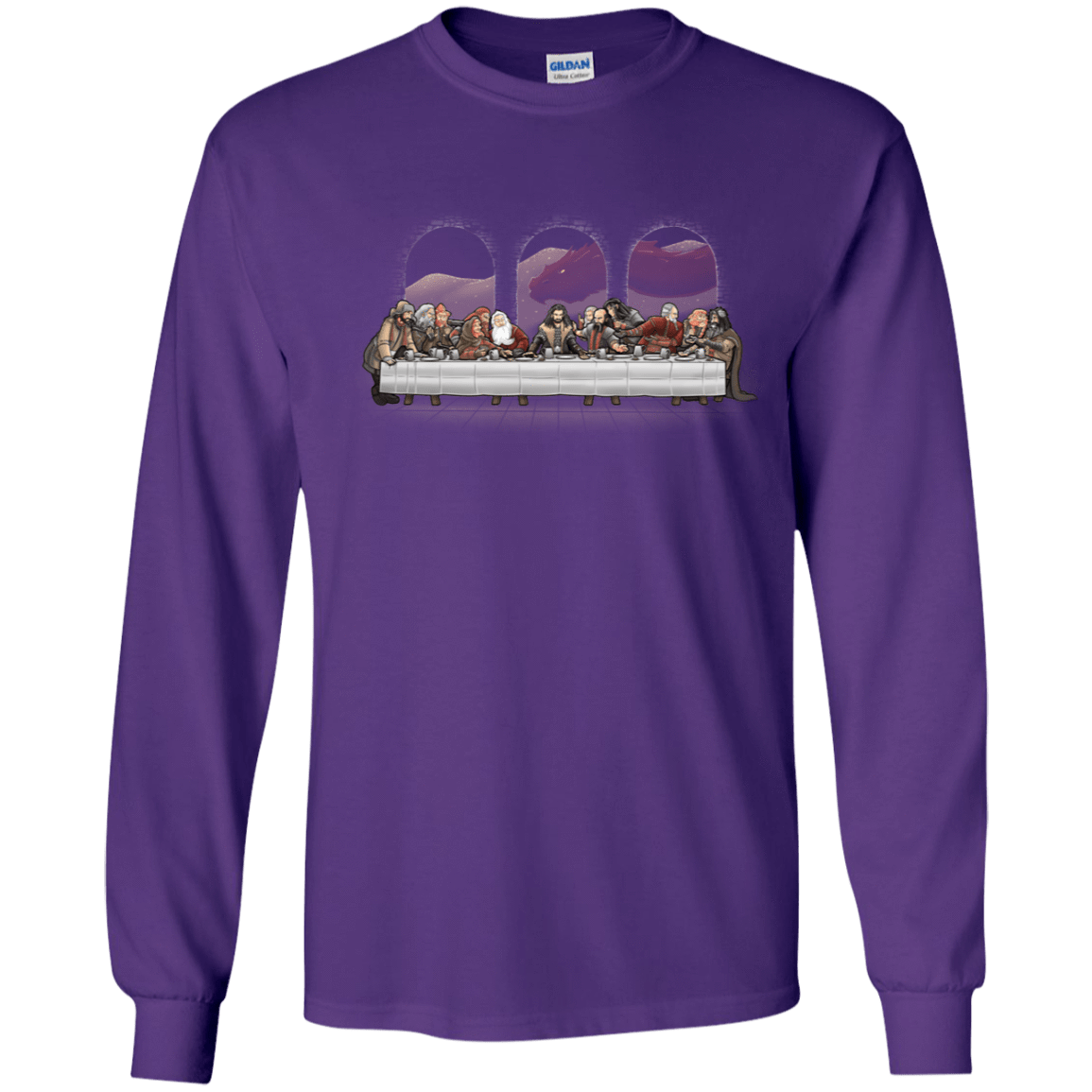 T-Shirts Purple / YS Dwarf Dinner Youth Long Sleeve T-Shirt