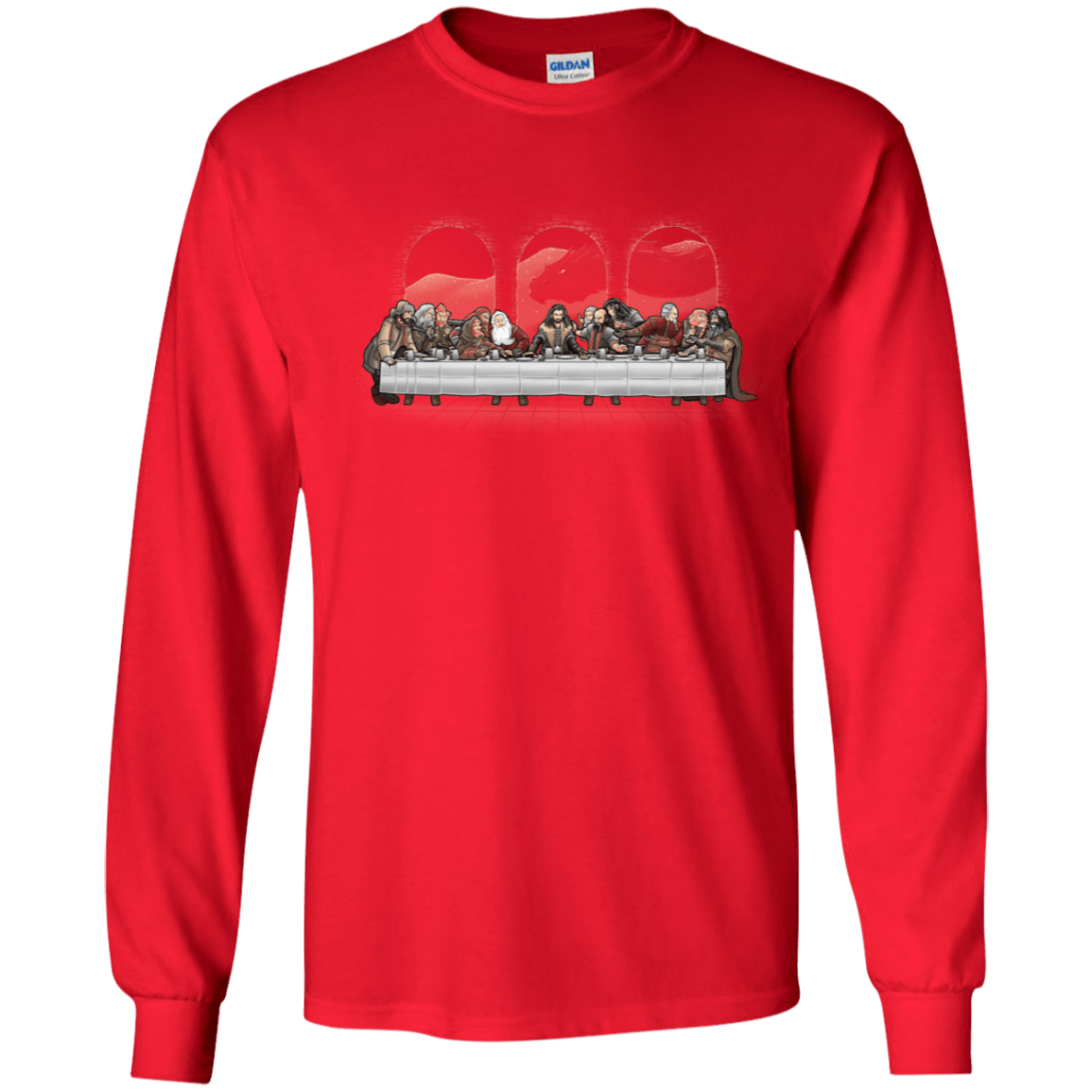 T-Shirts Red / YS Dwarf Dinner Youth Long Sleeve T-Shirt