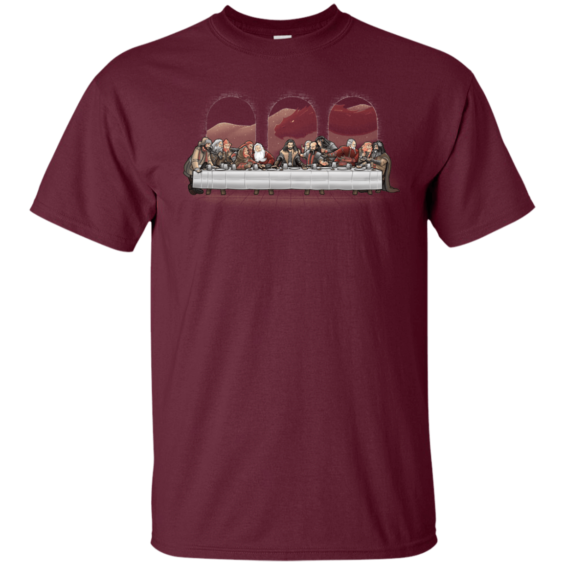T-Shirts Maroon / YXS Dwarf Dinner Youth T-Shirt