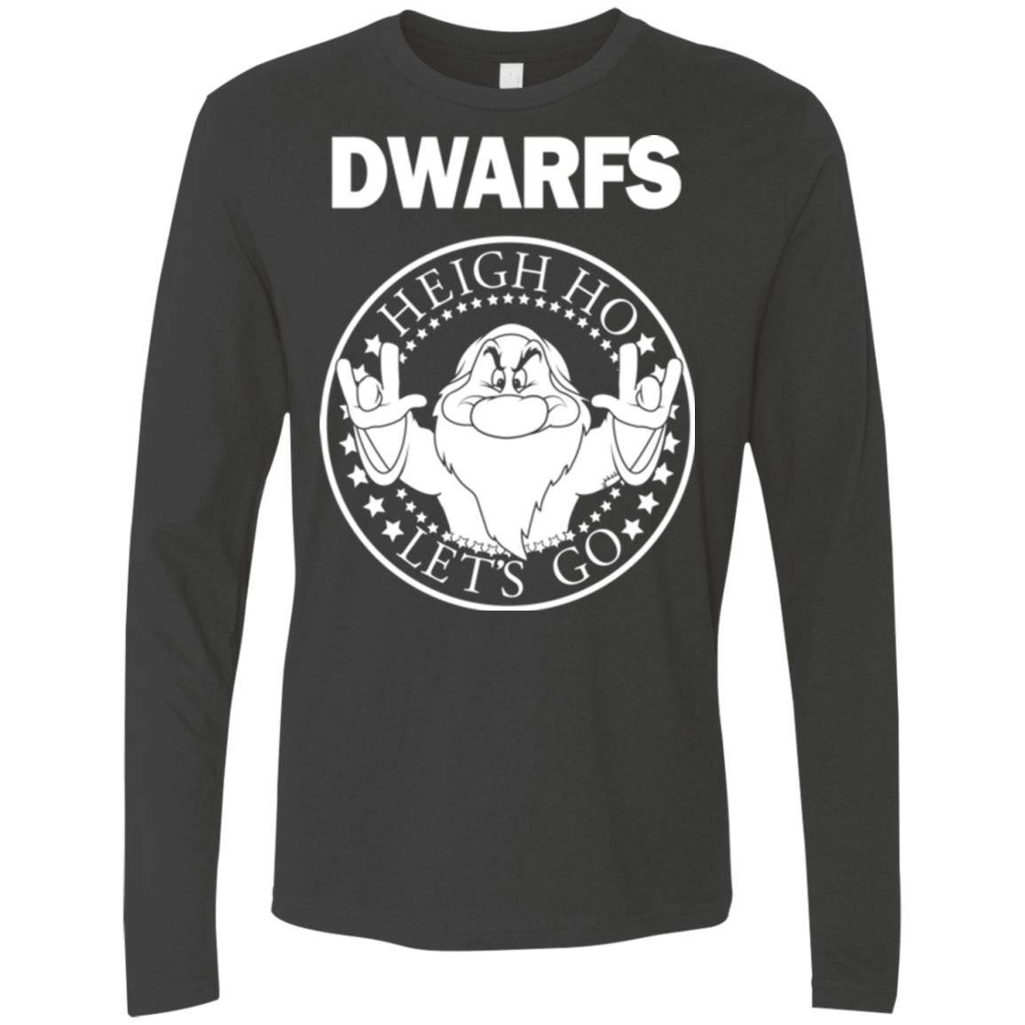 T-Shirts Heavy Metal / S Dwarfs Men's Premium Long Sleeve