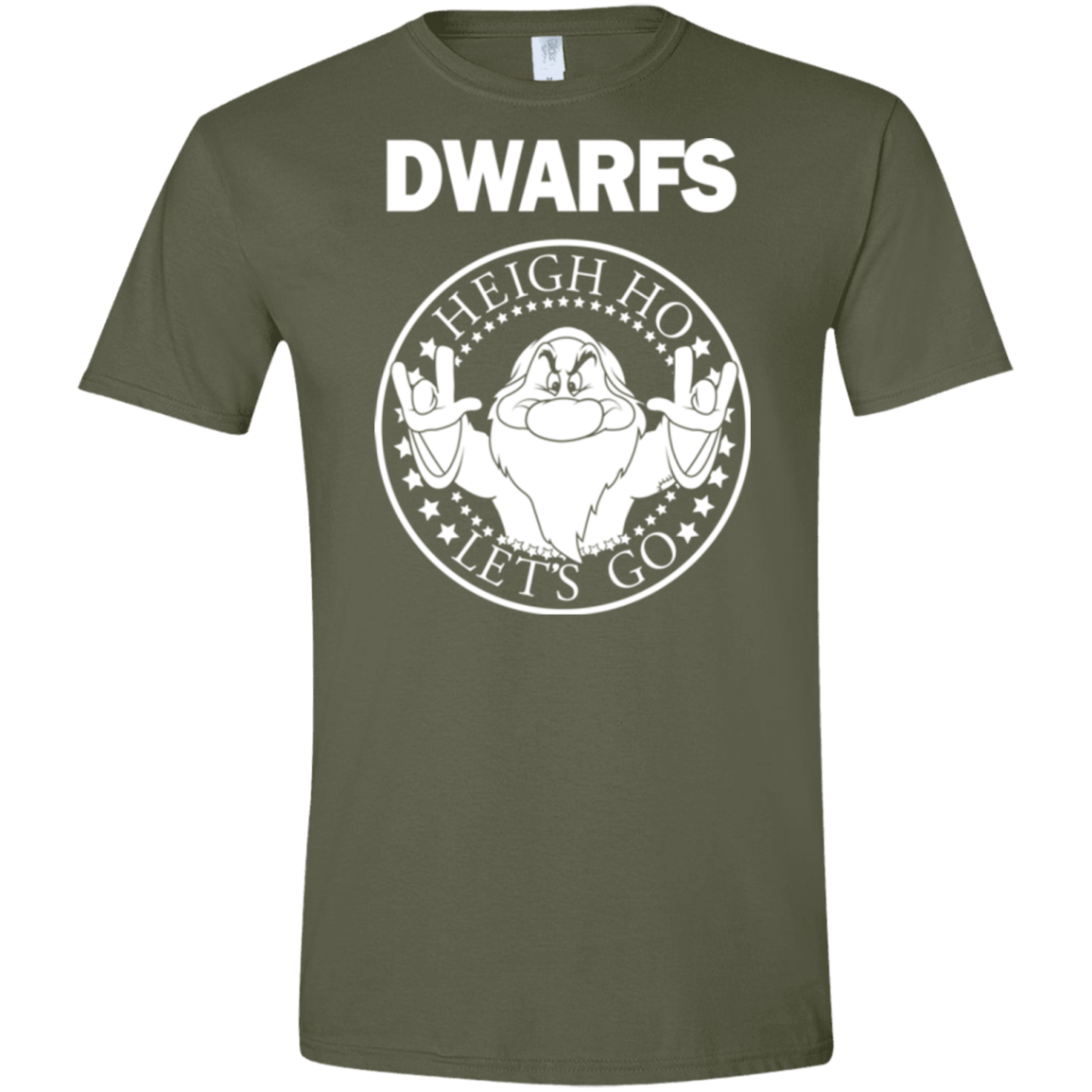 T-Shirts Military Green / S Dwarfs Men's Semi-Fitted Softstyle