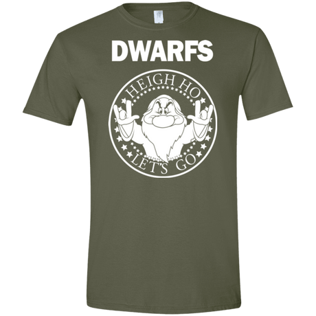 T-Shirts Military Green / S Dwarfs Men's Semi-Fitted Softstyle