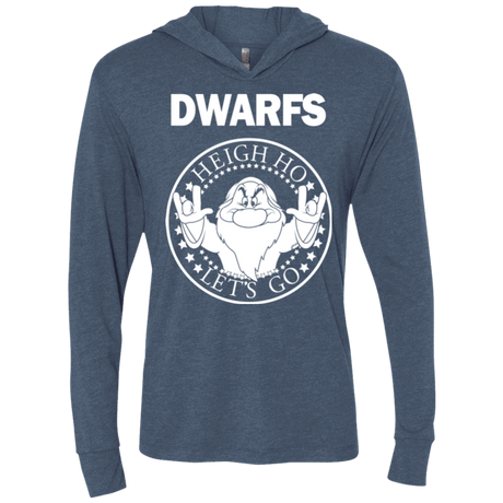 T-Shirts Indigo / X-Small Dwarfs Triblend Long Sleeve Hoodie Tee