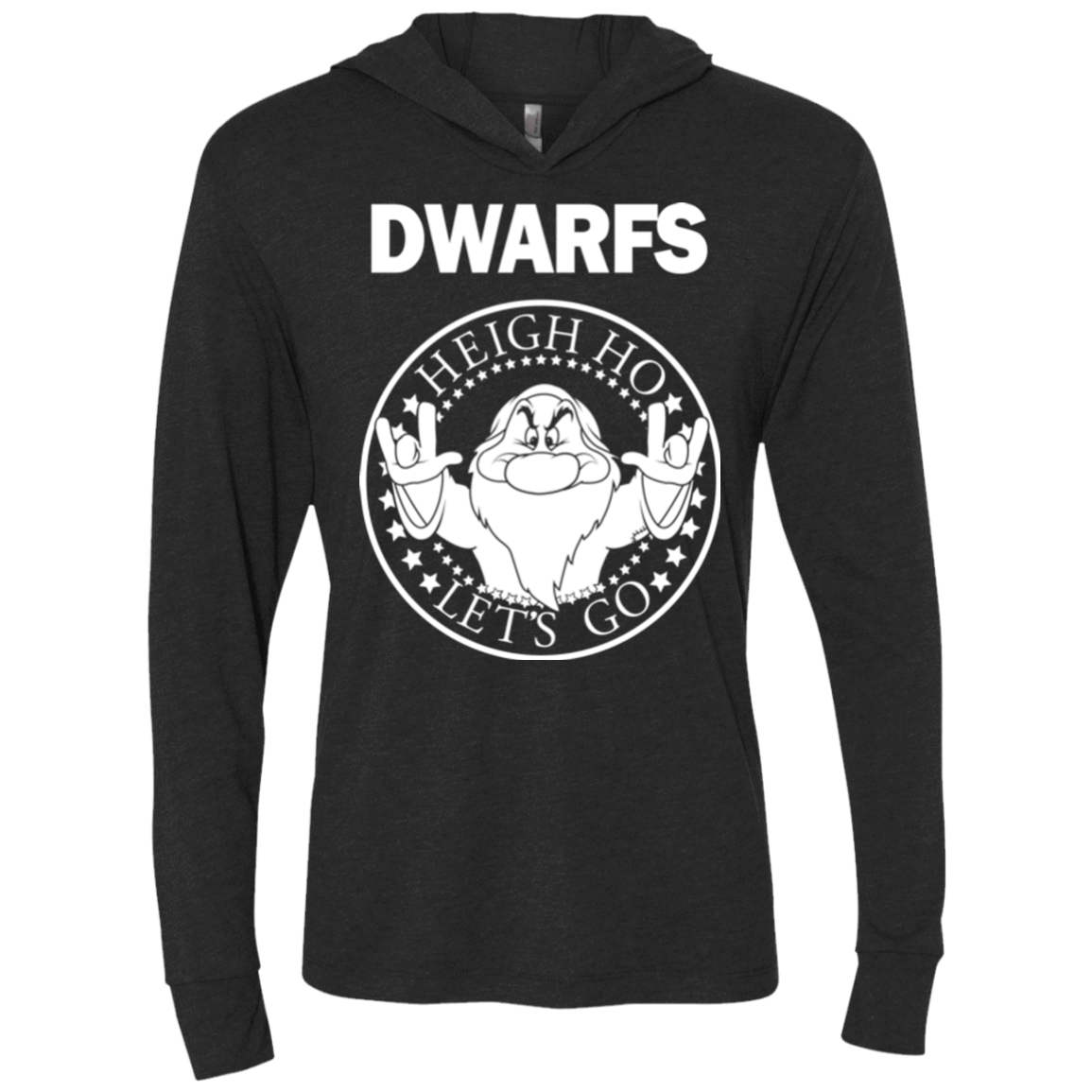T-Shirts Vintage Black / X-Small Dwarfs Triblend Long Sleeve Hoodie Tee