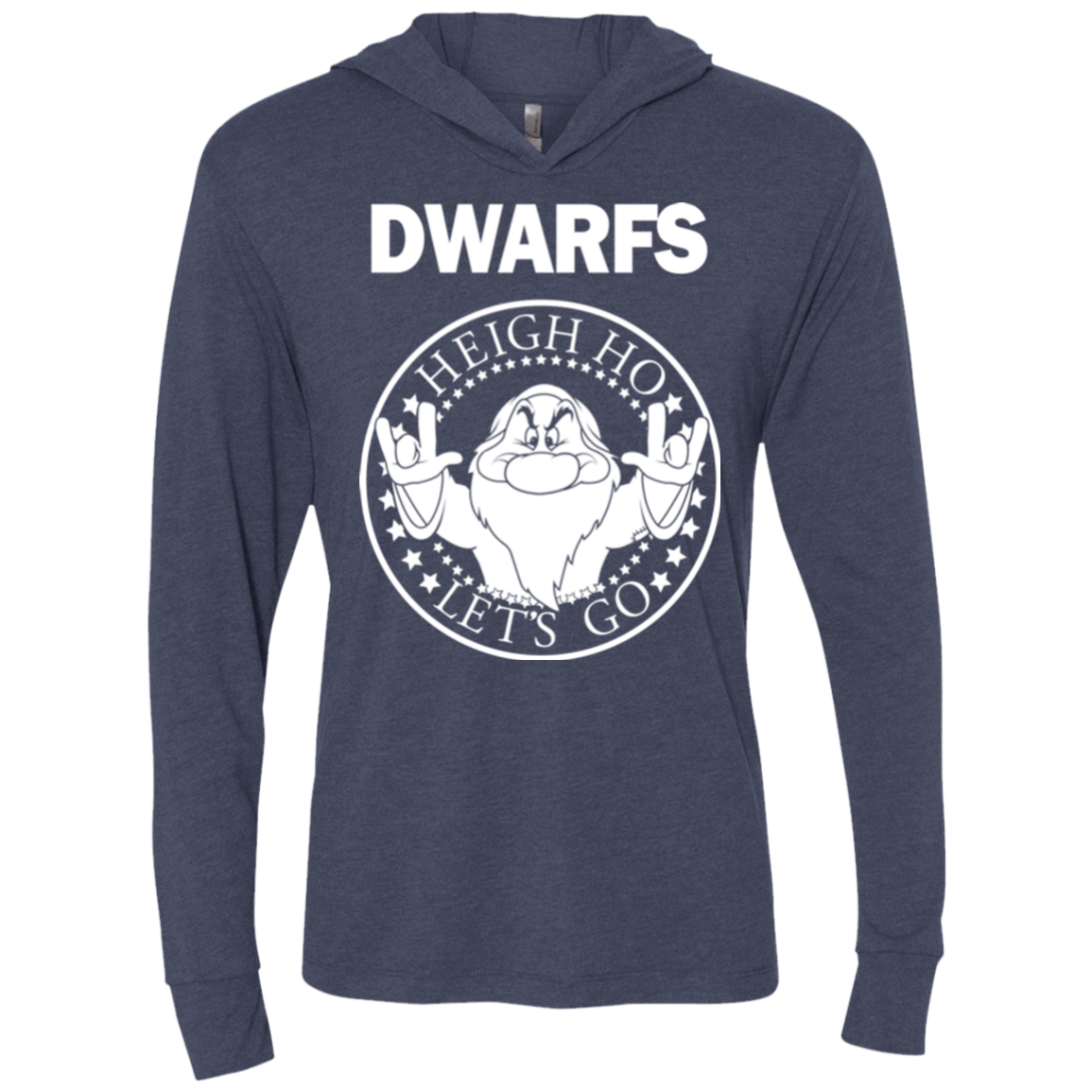 T-Shirts Vintage Navy / X-Small Dwarfs Triblend Long Sleeve Hoodie Tee