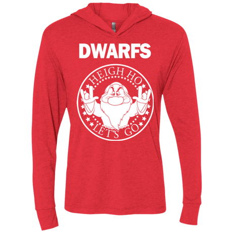 T-Shirts Vintage Red / X-Small Dwarfs Triblend Long Sleeve Hoodie Tee
