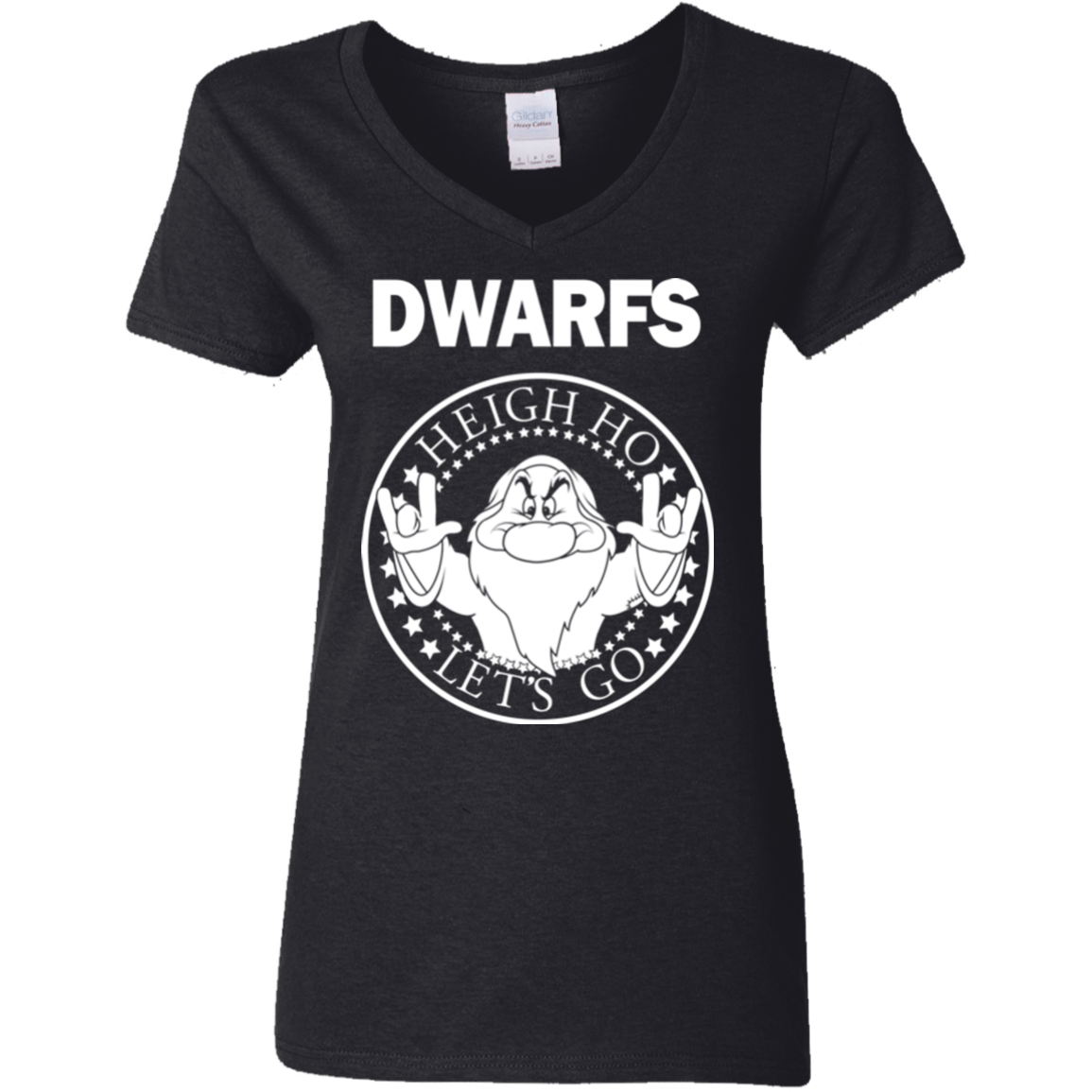 T-Shirts Black / S Dwarfs Women's V-Neck T-Shirt