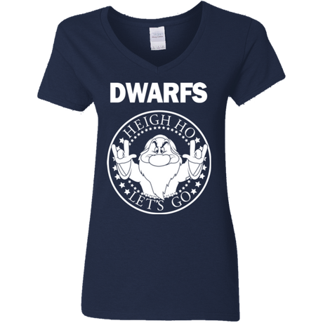 T-Shirts Navy / S Dwarfs Women's V-Neck T-Shirt