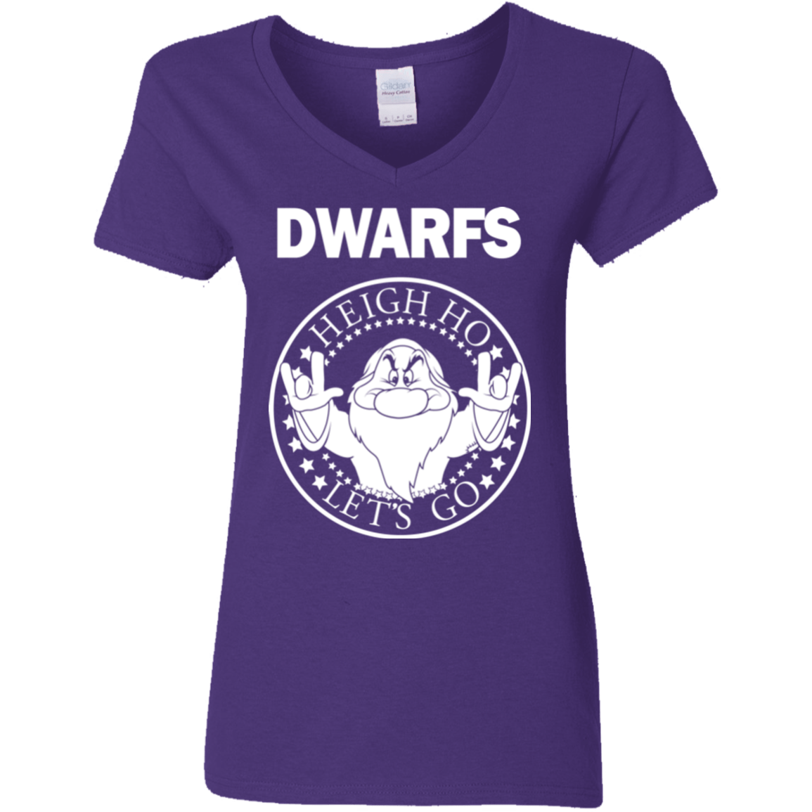 T-Shirts Purple / S Dwarfs Women's V-Neck T-Shirt