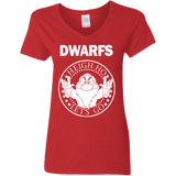 T-Shirts Red / S Dwarfs Women's V-Neck T-Shirt