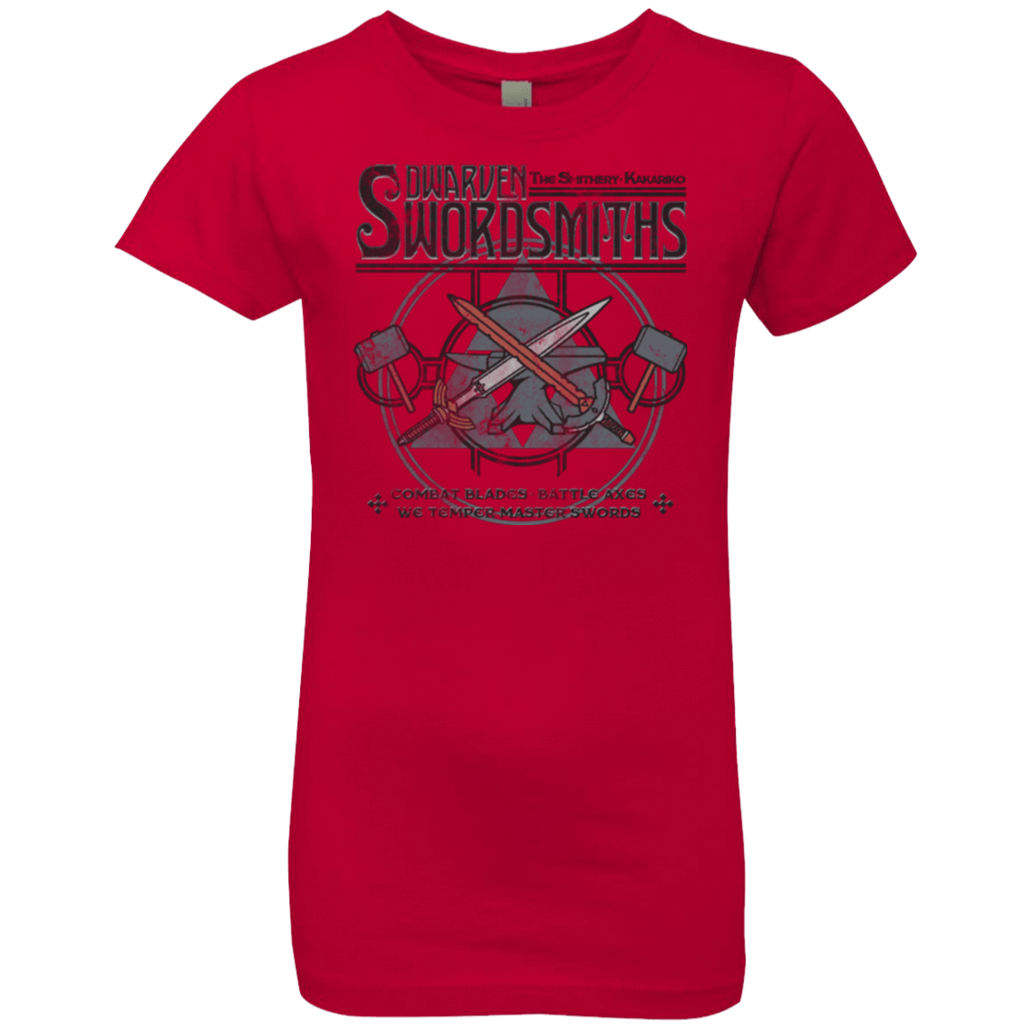 T-Shirts Red / YXS Dwarven Swordsmiths Girls Premium T-Shirt