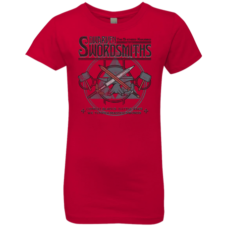 T-Shirts Red / YXS Dwarven Swordsmiths Girls Premium T-Shirt