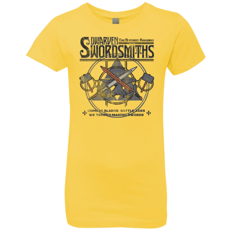 T-Shirts Vibrant Yellow / YXS Dwarven Swordsmiths Girls Premium T-Shirt