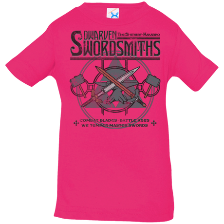 T-Shirts Hot Pink / 6 Months Dwarven Swordsmiths Infant Premium T-Shirt