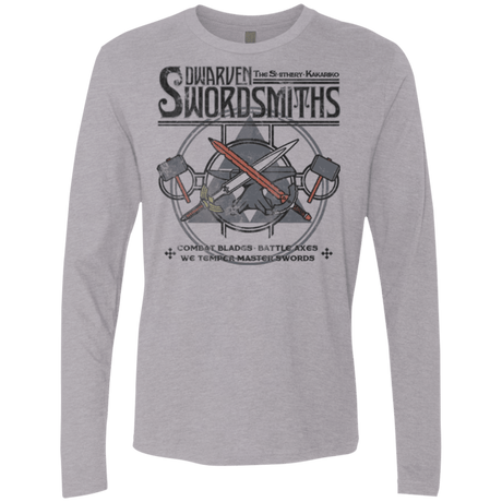 T-Shirts Heather Grey / Small Dwarven Swordsmiths Men's Premium Long Sleeve