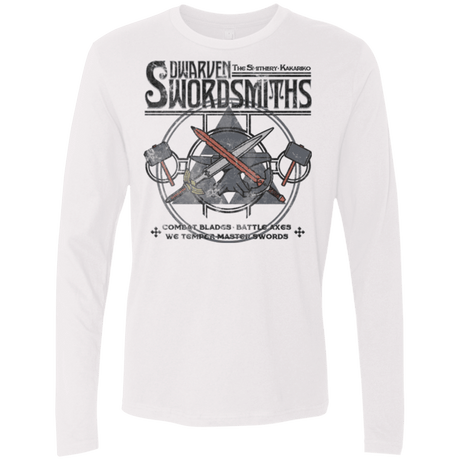 T-Shirts White / Small Dwarven Swordsmiths Men's Premium Long Sleeve