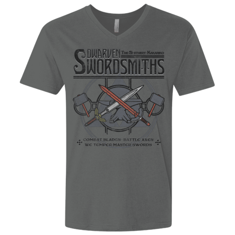 T-Shirts Heavy Metal / X-Small Dwarven Swordsmiths Men's Premium V-Neck