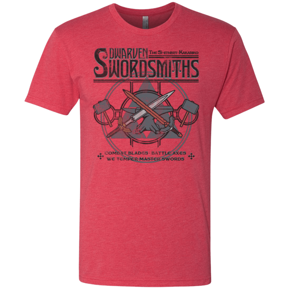 T-Shirts Vintage Red / Small Dwarven Swordsmiths Men's Triblend T-Shirt