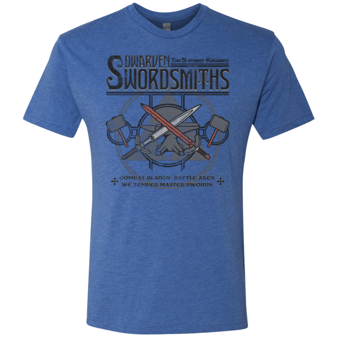 T-Shirts Vintage Royal / Small Dwarven Swordsmiths Men's Triblend T-Shirt
