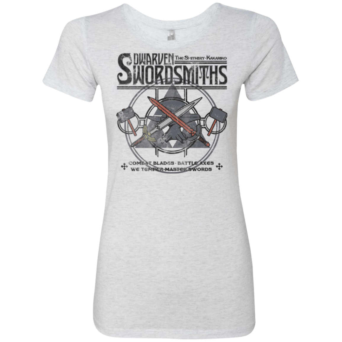 T-Shirts Heather White / Small Dwarven Swordsmiths Women's Triblend T-Shirt