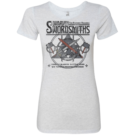 T-Shirts Heather White / Small Dwarven Swordsmiths Women's Triblend T-Shirt