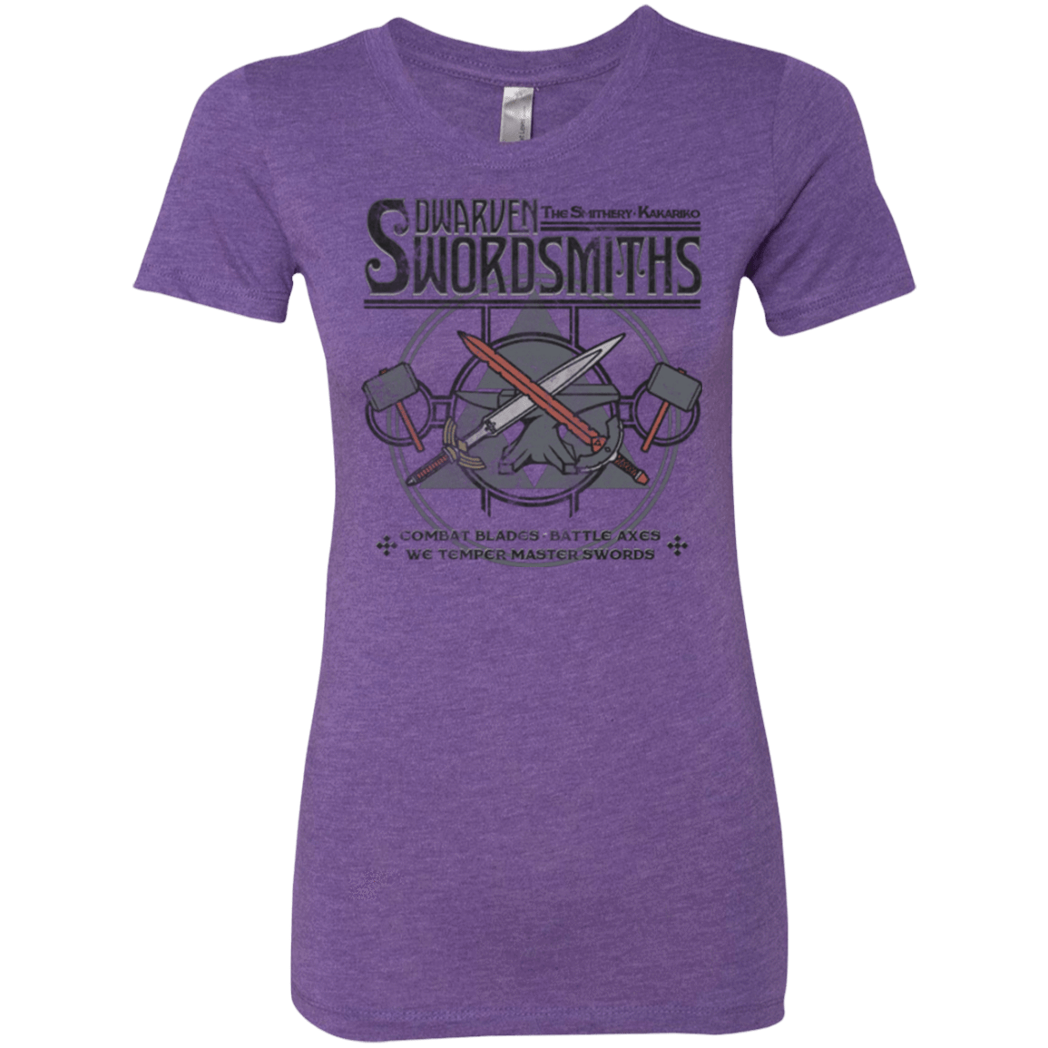 T-Shirts Purple Rush / Small Dwarven Swordsmiths Women's Triblend T-Shirt