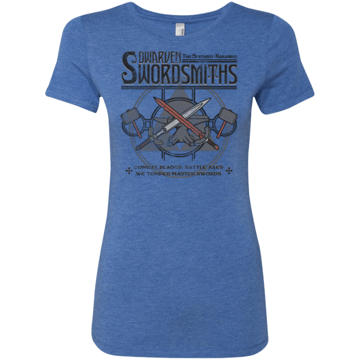 T-Shirts Vintage Royal / Small Dwarven Swordsmiths Women's Triblend T-Shirt