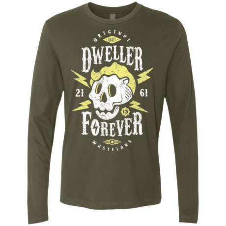 T-Shirts Military Green / Small Dweller Forever Men's Premium Long Sleeve