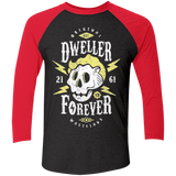 T-Shirts Vintage Black/Vintage Red / X-Small Dweller Forever Men's Triblend 3/4 Sleeve