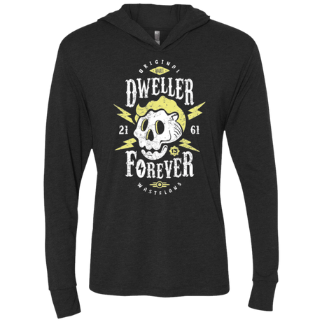 T-Shirts Vintage Black / X-Small Dweller Forever Triblend Long Sleeve Hoodie Tee