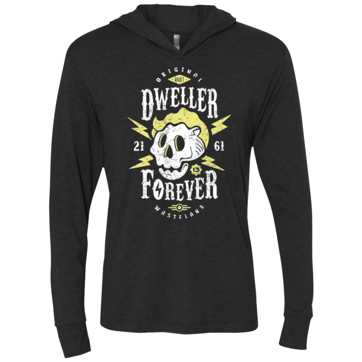 T-Shirts Vintage Black / X-Small Dweller Forever Triblend Long Sleeve Hoodie Tee