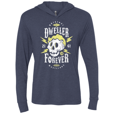T-Shirts Vintage Navy / X-Small Dweller Forever Triblend Long Sleeve Hoodie Tee