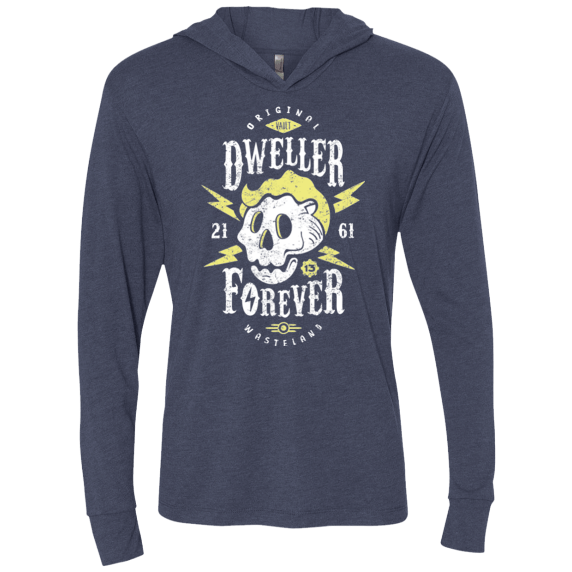 T-Shirts Vintage Navy / X-Small Dweller Forever Triblend Long Sleeve Hoodie Tee