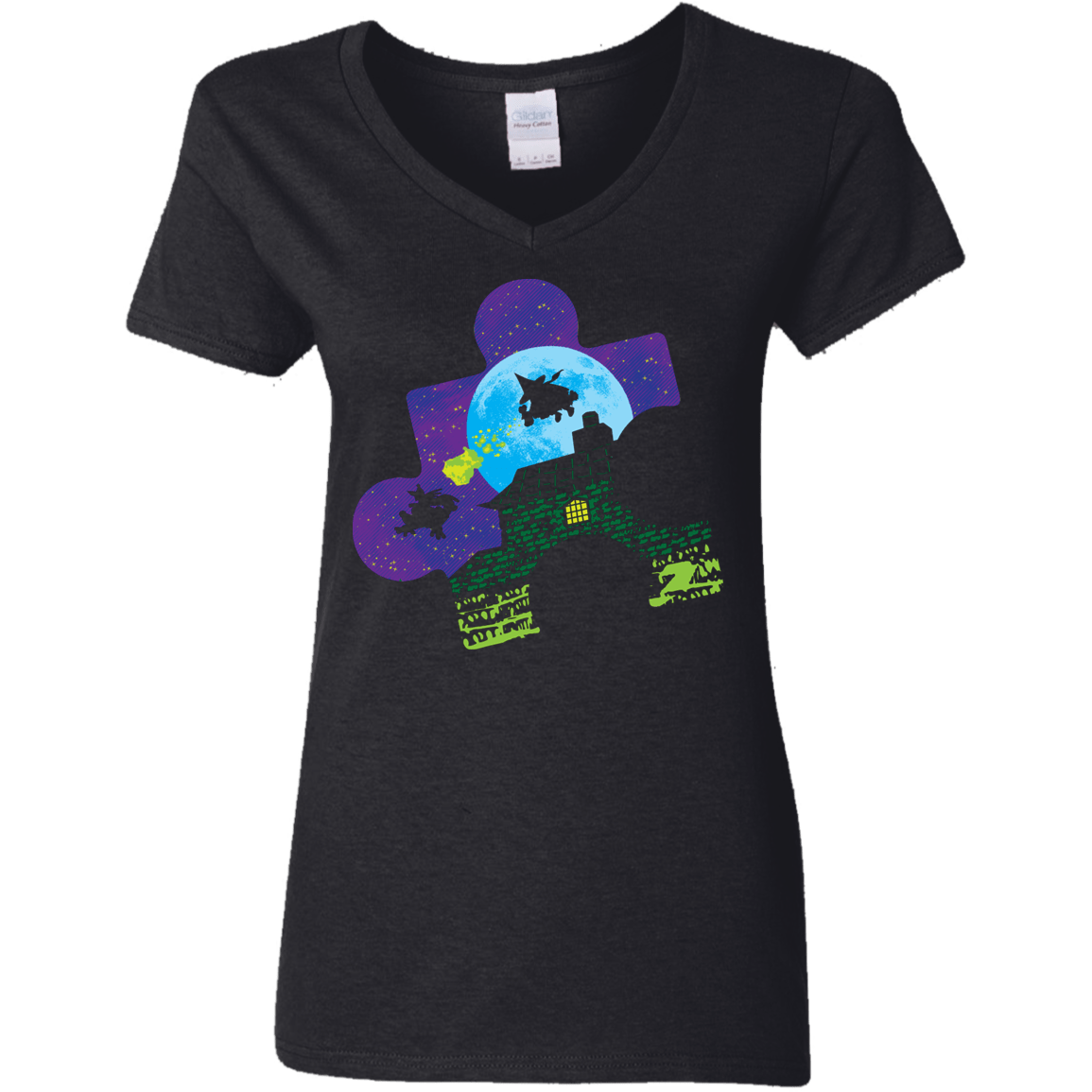 T-Shirts Black / S Dynamic Duo Women's V-Neck T-Shirt