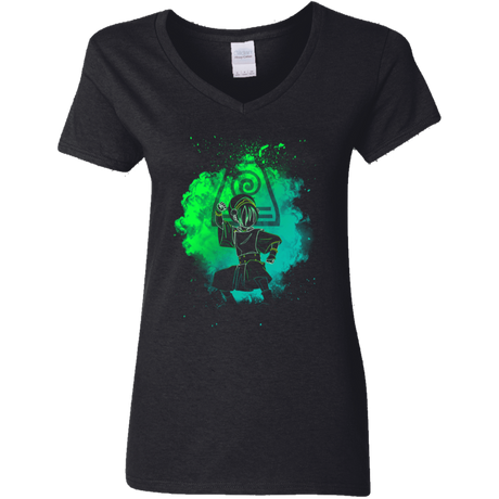 T-Shirts Black / S Earth Bender Soul Women's V-Neck T-Shirt