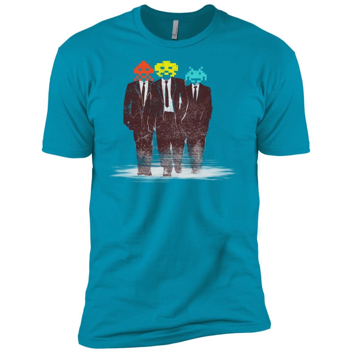 T-Shirts Turquoise / YXS Earth Invaders Boys Premium T-Shirt