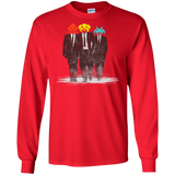 T-Shirts Red / S Earth Invaders Men's Long Sleeve T-Shirt