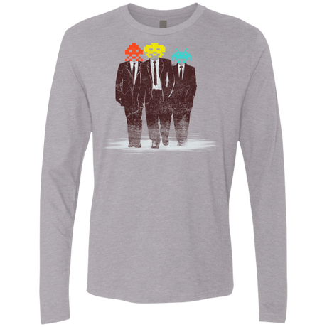 T-Shirts Heather Grey / S Earth Invaders Men's Premium Long Sleeve