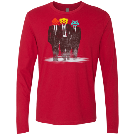 T-Shirts Red / S Earth Invaders Men's Premium Long Sleeve