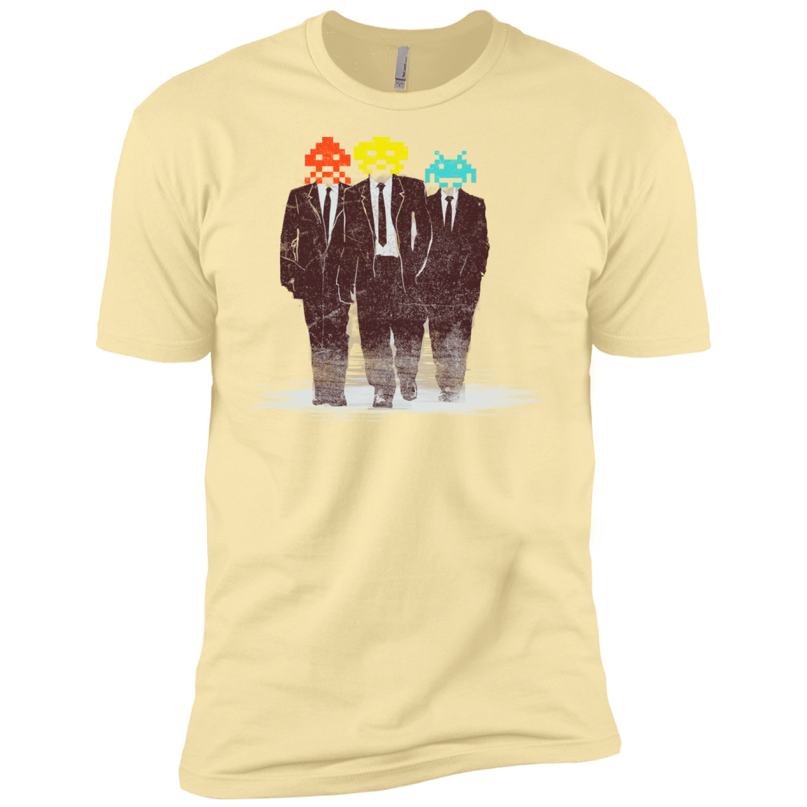 T-Shirts Banana Cream / X-Small Earth Invaders Men's Premium T-Shirt