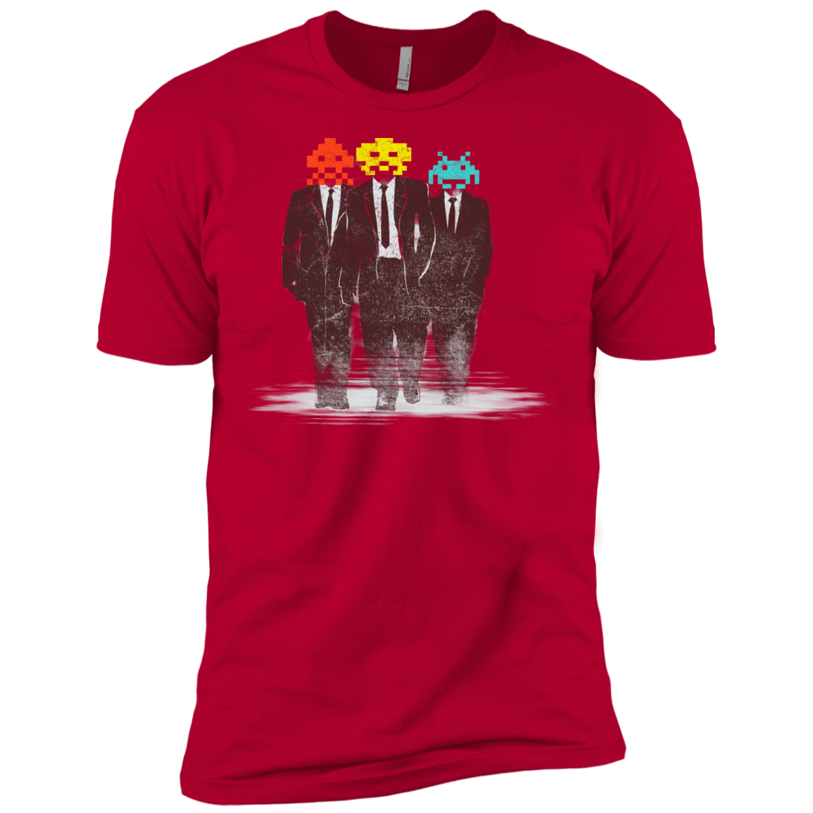 T-Shirts Red / X-Small Earth Invaders Men's Premium T-Shirt