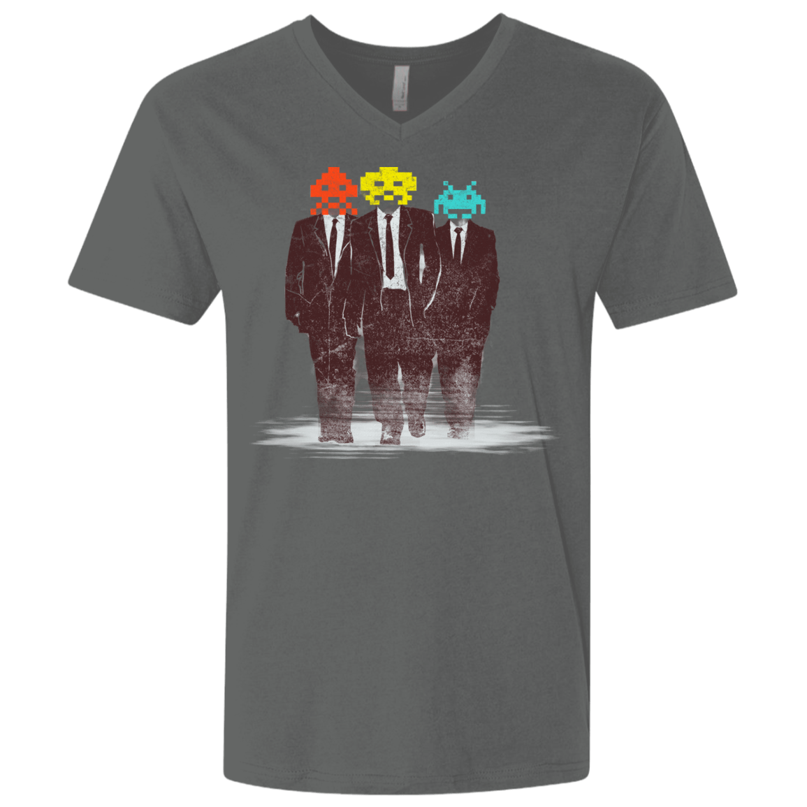 T-Shirts Heavy Metal / X-Small Earth Invaders Men's Premium V-Neck