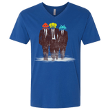 T-Shirts Royal / X-Small Earth Invaders Men's Premium V-Neck