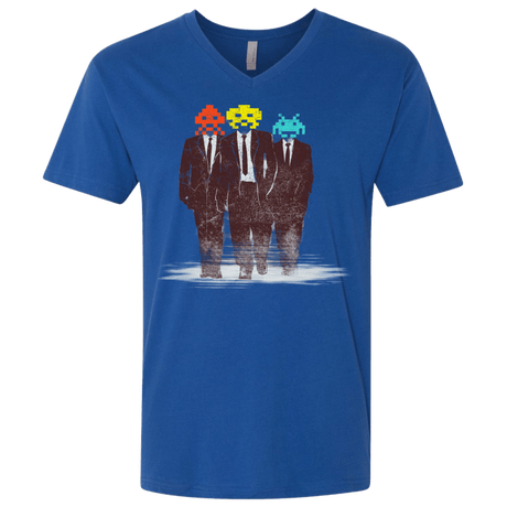 T-Shirts Royal / X-Small Earth Invaders Men's Premium V-Neck
