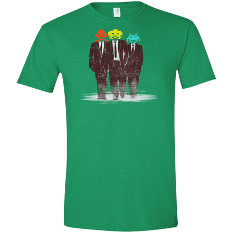 T-Shirts Heather Irish Green / S Earth Invaders Men's Semi-Fitted Softstyle