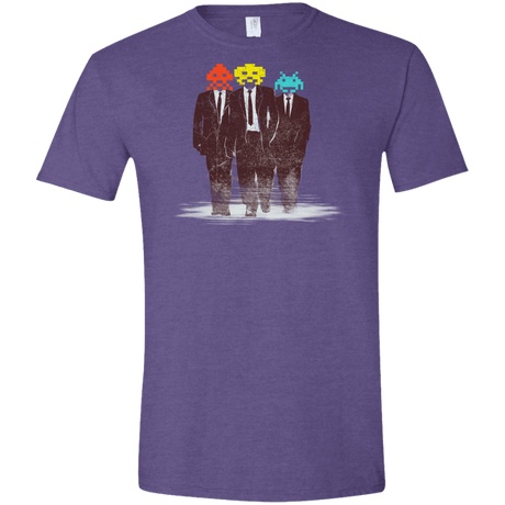 T-Shirts Heather Purple / S Earth Invaders Men's Semi-Fitted Softstyle