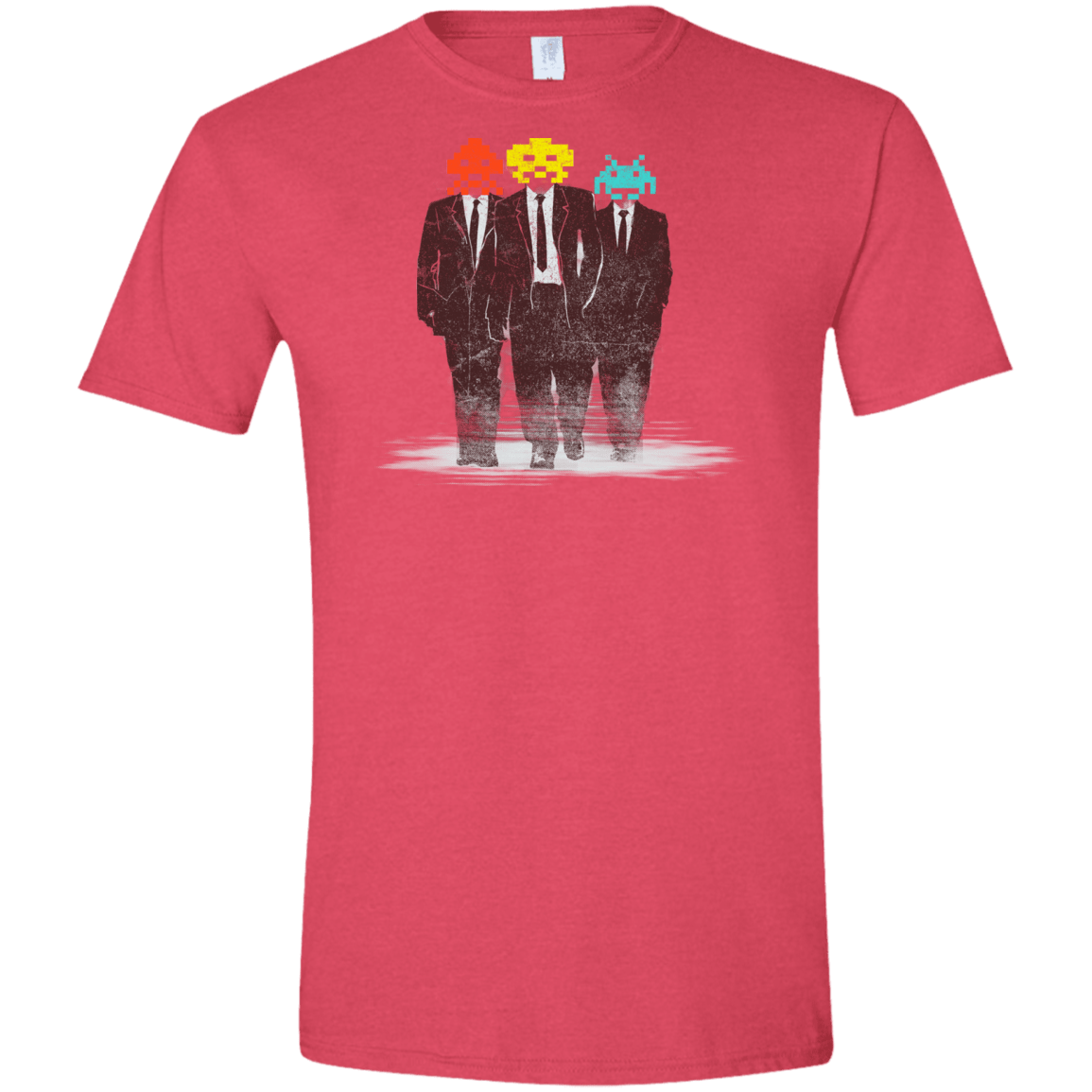 T-Shirts Heather Red / S Earth Invaders Men's Semi-Fitted Softstyle