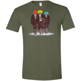 T-Shirts Military Green / S Earth Invaders Men's Semi-Fitted Softstyle