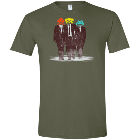 T-Shirts Military Green / S Earth Invaders Men's Semi-Fitted Softstyle